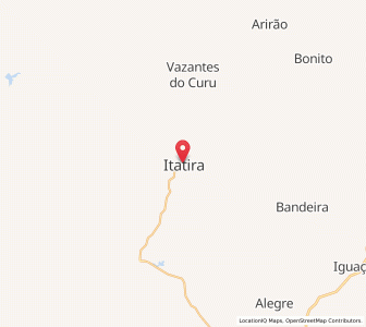 Map of Itatira, Ceará