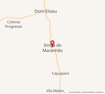 Map of Itinga do Maranhão, Maranhão
