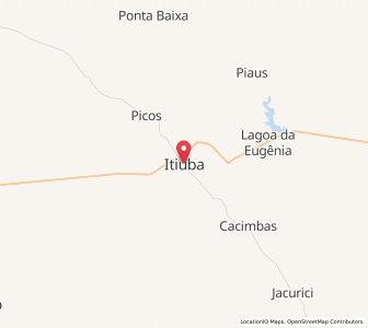 Map of Itiúba, Bahia