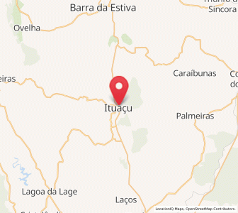 Map of Ituaçu, Bahia