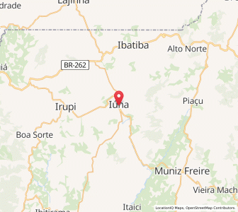 Map of Iúna, Espírito Santo