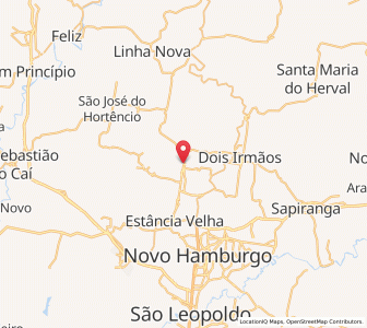 Map of Ivoti, Rio Grande do Sul
