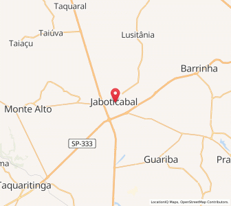 Map of Jaboticabal, São Paulo