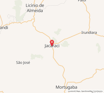 Map of Jacaraci, Bahia