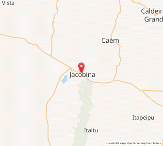 Map of Jacobina, Bahia