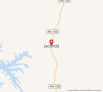 Map of Jacundá, Pará