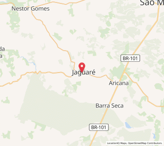 Map of Jaguaré, Espírito Santo