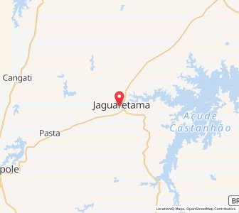 Map of Jaguaretama, Ceará