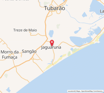 Map of Jaguaruna, Santa Catarina