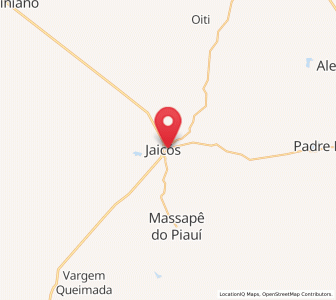 Map of Jaicós, Piauí