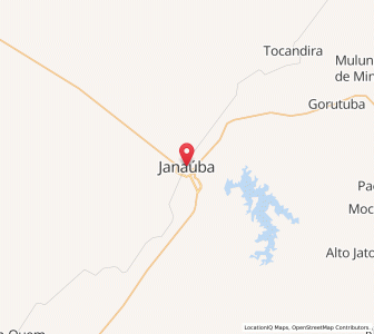 Map of Janaúba, Minas Gerais