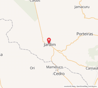 Map of Jardim, Ceará