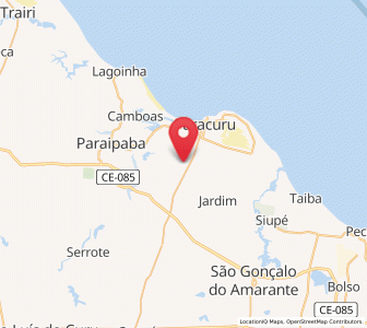 Map of Jardim, Ceará
