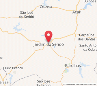 Map of Jardim do Seridó, Rio Grande do Norte