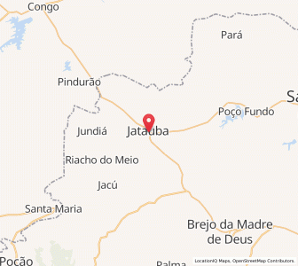 Map of Jataúba, Pernambuco