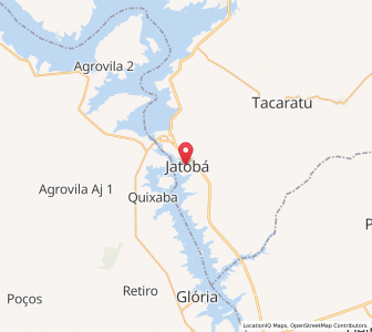 Map of Jatobá, Pernambuco