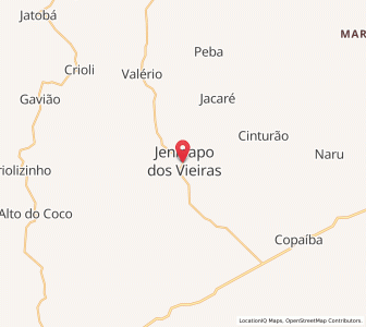 Map of Jenipapo dos Vieiras, Maranhão