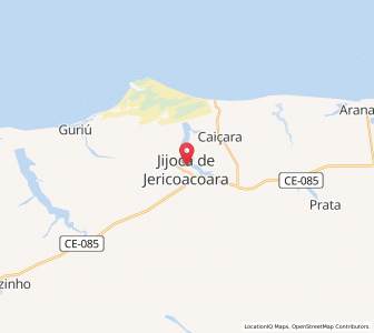 Map of Jijoca de Jericoacoara, Ceará