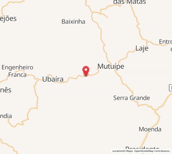 Map of Jiquiriçá, Bahia