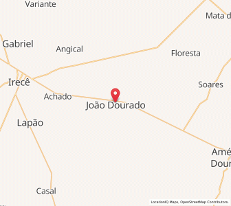 Map of João Dourado, Bahia