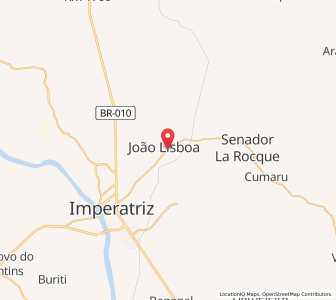 Map of João Lisboa, Maranhão