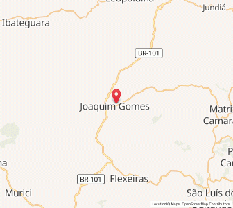 Map of Joaquim Gomes, Alagoas