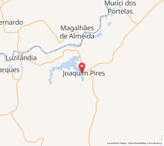 Map of Joaquim Pires, Piauí