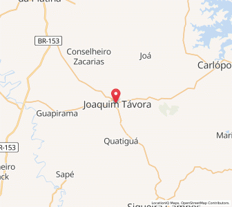 Map of Joaquim Távora, Paraná