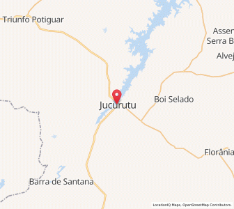 Map of Jucurutu, Rio Grande do Norte