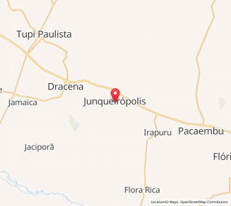 Map of Junqueirópolis, São Paulo