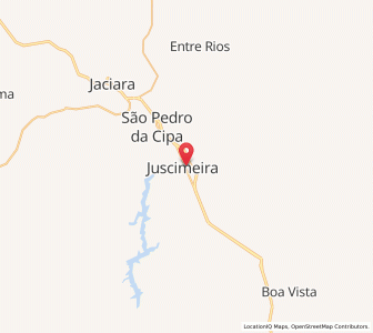Map of Juscimeira, Mato Grosso