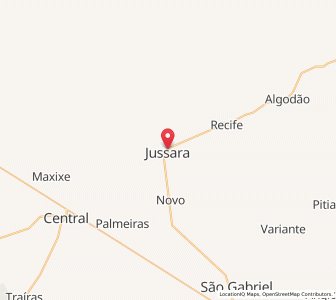 Map of Jussara, Bahia