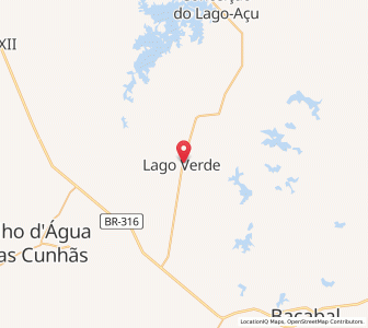 Map of Lago Verde, Maranhão