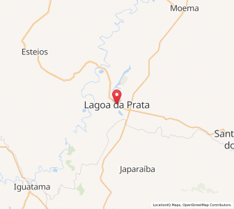 Map of Lagoa da Prata, Minas Gerais
