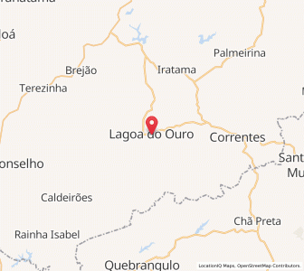 Map of Lagoa do Ouro, Pernambuco