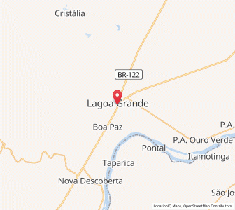 Map of Lagoa Grande, Pernambuco