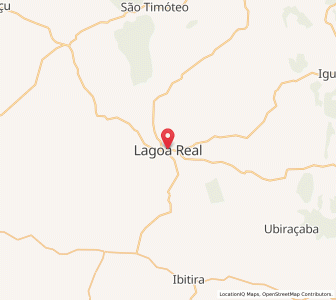 Map of Lagoa Real, Bahia