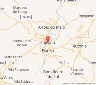 Map of Lajeado, Rio Grande do Sul