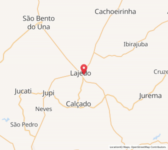 Map of Lajedo, Pernambuco