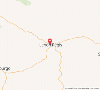 Map of Lebon Régis, Santa Catarina