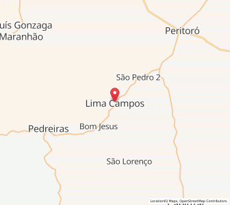 Map of Lima Campos, Maranhão