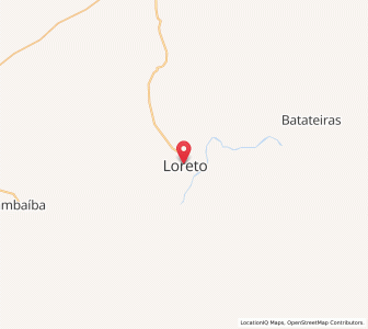 Map of Loreto, Maranhão