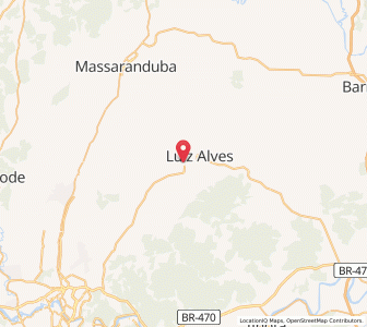 Map of Luiz Alves, Santa Catarina