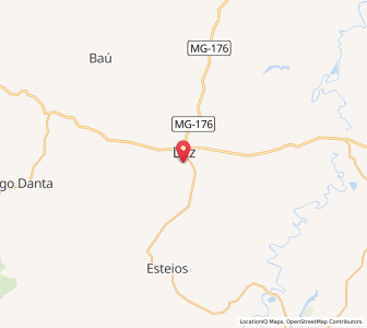 Map of Luz, Minas Gerais