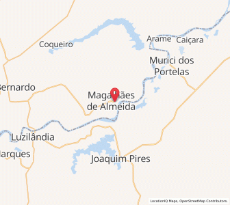 Map of Magalhães de Almeida, Maranhão
