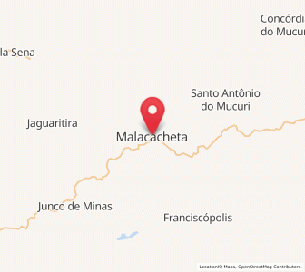 Map of Malacacheta, Minas Gerais
