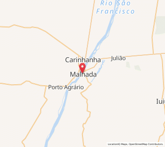 Map of Malhada, Bahia