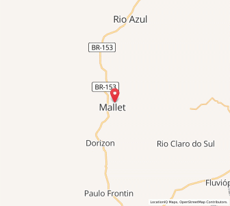 Map of Mallet, Paraná