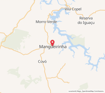 Map of Mangueirinha, Paraná