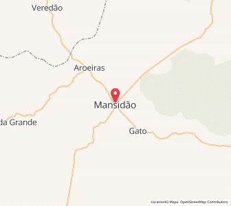 Map of Mansidão, Bahia